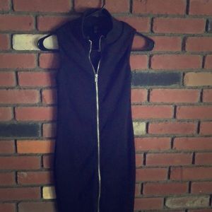 Zipper dress black